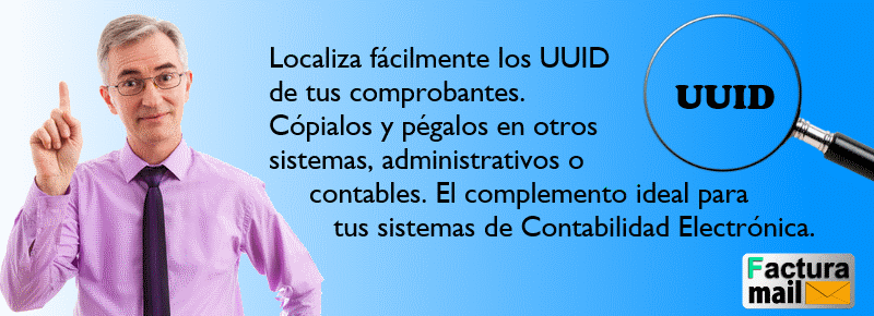 Localiza el UUID de tus comprobantes